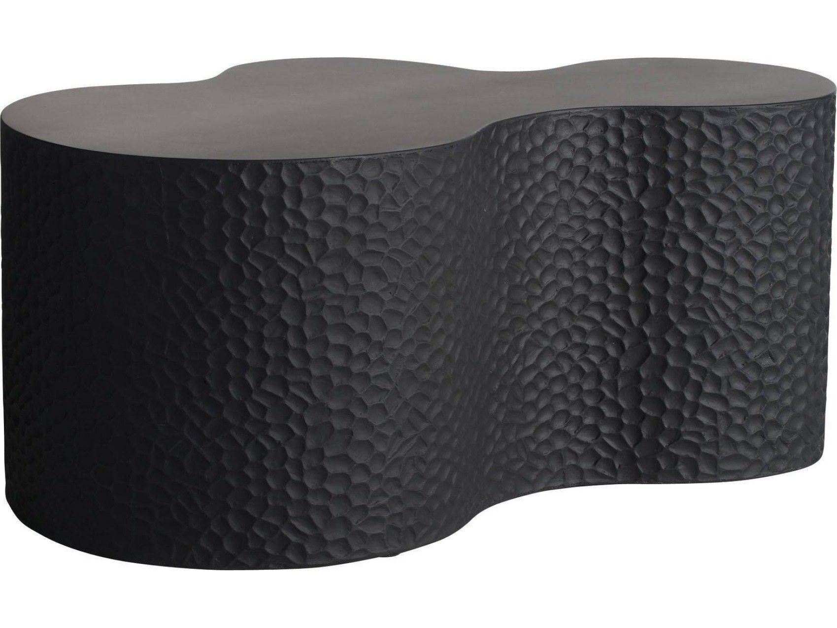 Arteriors Outdoor Indio Matte Black Concrete Coffee Table