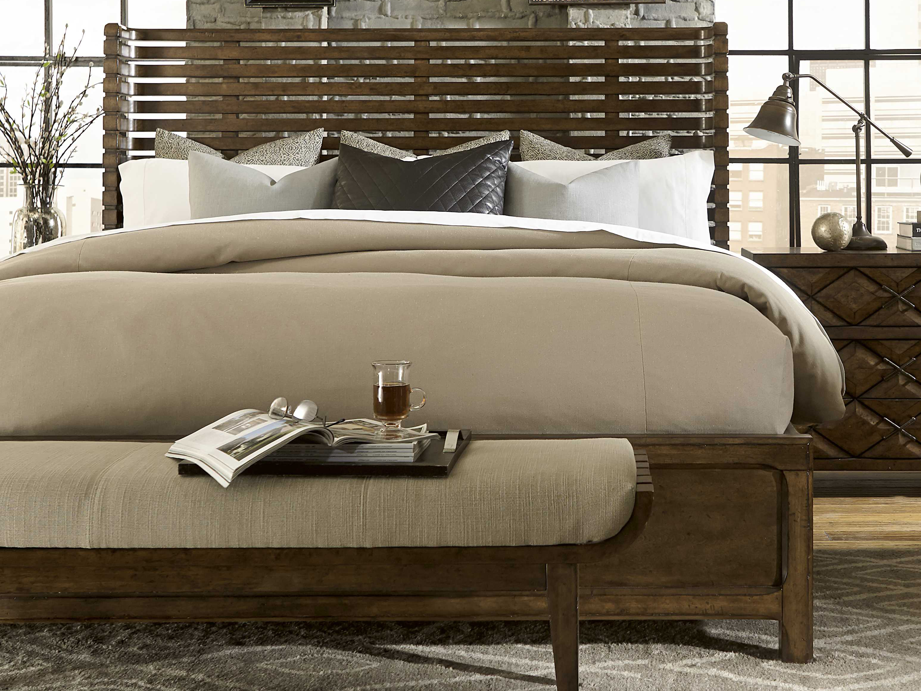 A.R.T. Furniture Echo Park Huston Arroyo Stippled Stain California King