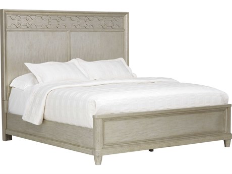 A.R.T. Furniture Morrissey Bezel Gray Wood Queen Panel Bed