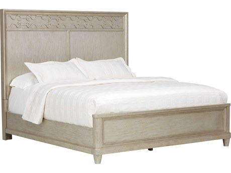A.R.T. Furniture Morrissey Bezel Gray Wood King Panel Bed