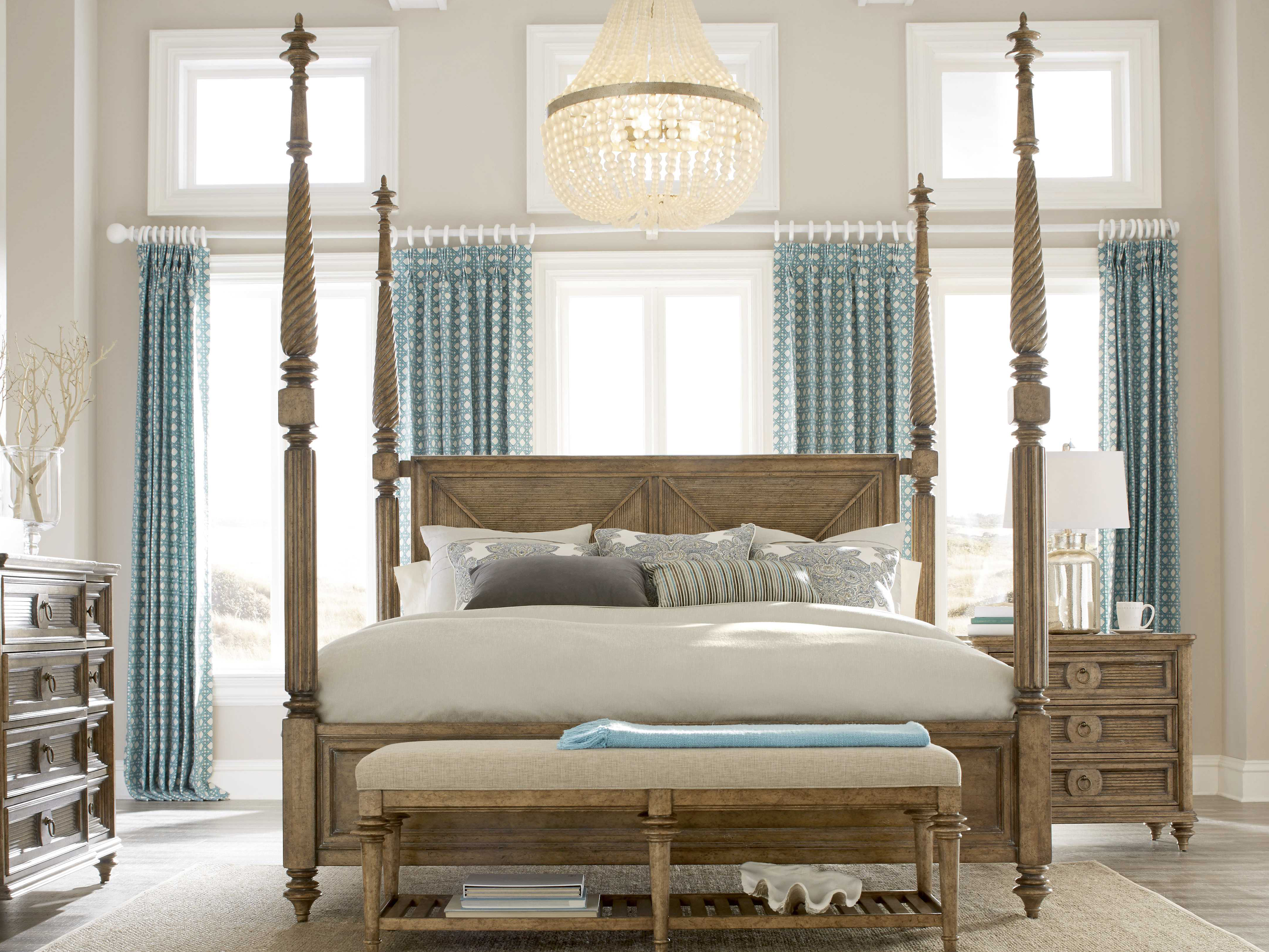 A R T Furniture Pavilion Barley California King Size Poster Bed A R T Furniture Pavilion Barley California King Size Poster Bed With Post