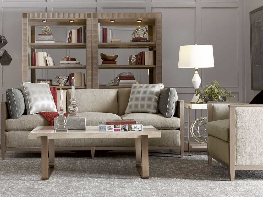 A.R.T. Furniture Cityscapes Griffith Polished Travertine Stone with