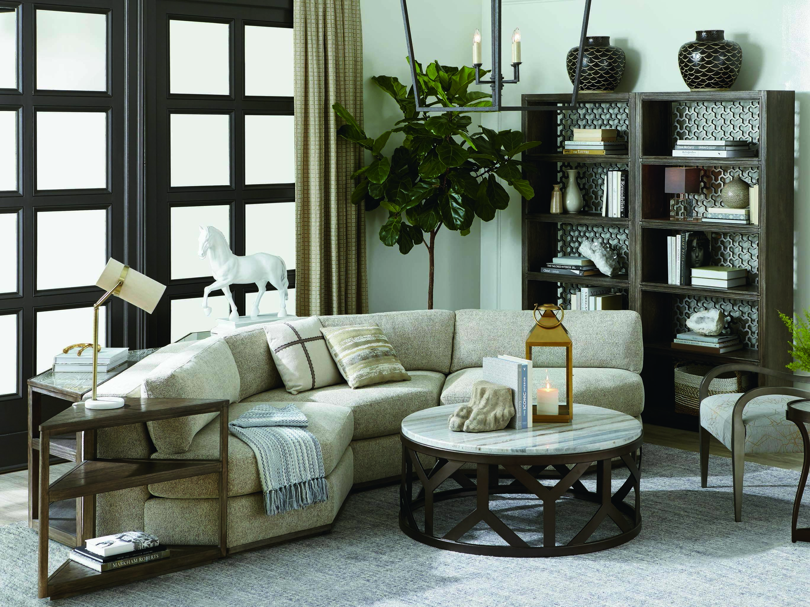 A.R.T Furniture Geode Kona 56''L x 14''W Quarry Console Table