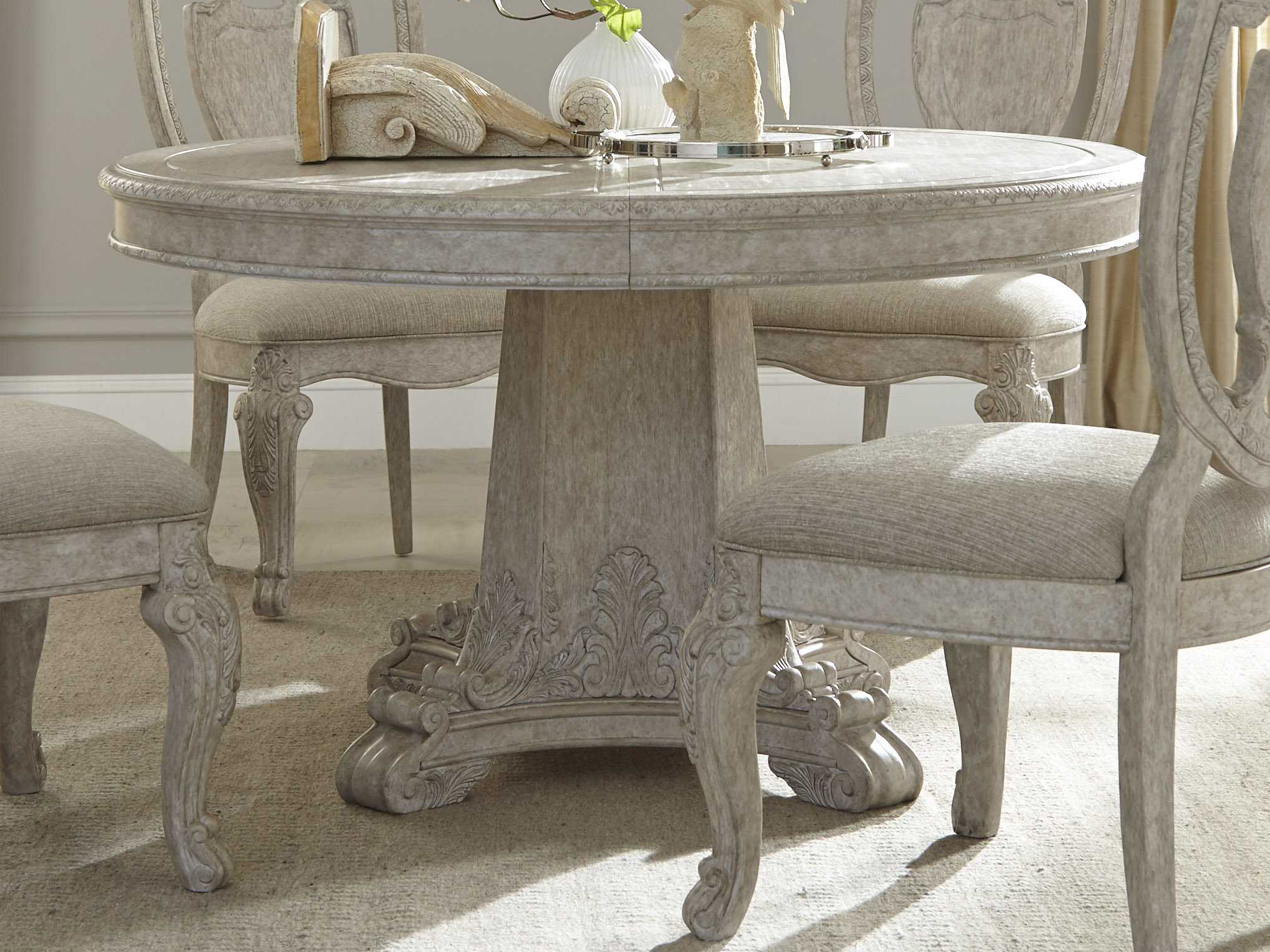 ART Furniture Renaissance Dove Grey with Silver Tipping 73.50'' Wide