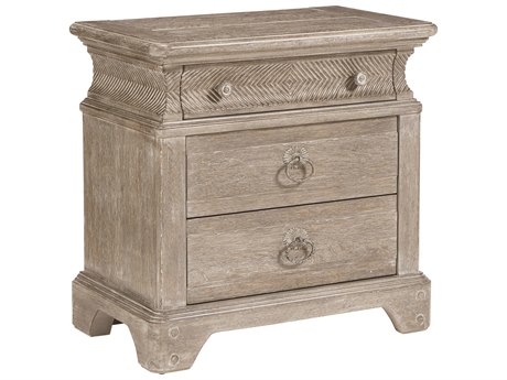 A.R.T. Furniture Summer Creek Light Keeper's 3-Drawers Beige Oak Wood Chest Nightstand