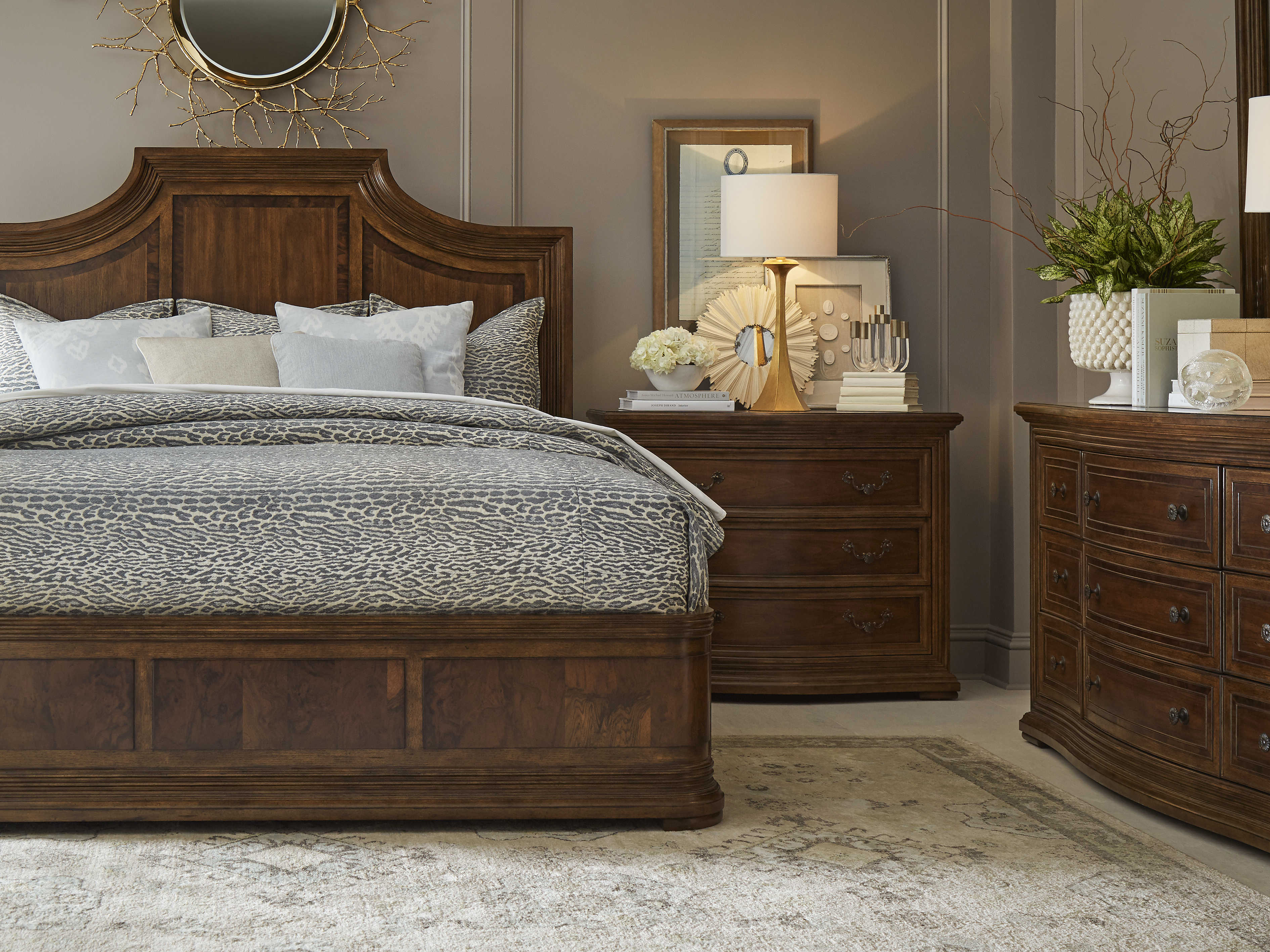 A.R.T. Furniture Kingsport Medium Oak Queen Panel Bed AT2801352603