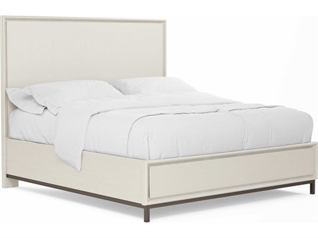 A.R.T. Furniture Blanc White Poplar Wood Queen Panel Bed