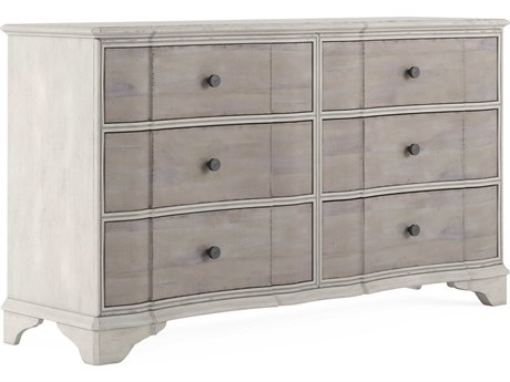 A.R.T. Furniture Alcove 6-Drawers Beige Acacia Wood Double Dresser