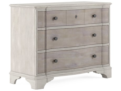 A.R.T. Furniture Alcove 3-Drawers Belgian Ivory Beige Acacia Wood Nightstand