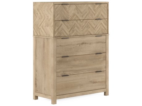A.R.T. Furniture Garrison 5-Drawers Beige Parrawood Accent Chest