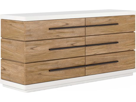 A.R.T. Furniture Portico 6-Drawers Brown Parrawood Double Dresser