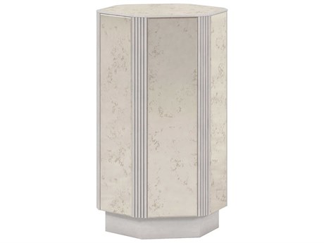 A.R.T. Furniture Mezzanine Hexagon Wood Dove Gray End Table