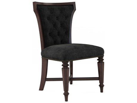 A.R.T. Furniture Revival Rubberwood Black Upholstered Side Dining Chair Set of 2