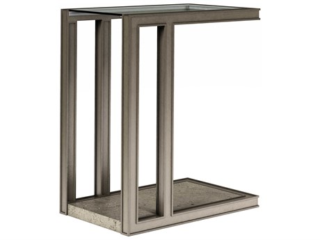 A.R.T. Furniture Cove Rectangular Glass Mica End Table