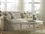 A.R.T. Furniture Collection One Light Beige Oxford Tufted Skirted Sofa ...