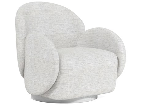 A.R.T. Furniture Rothko Swivel White Fabric Accent Chair