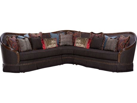 Art Furniture Sofas Luxedecor A R T Furniture Gracious Living Bolet Deeper Brown Sectional Sofa