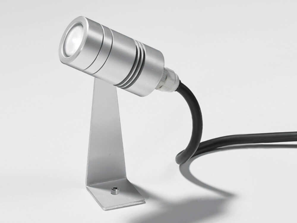 Artemide Minispot Outdoor Spot Light in Silver Grey