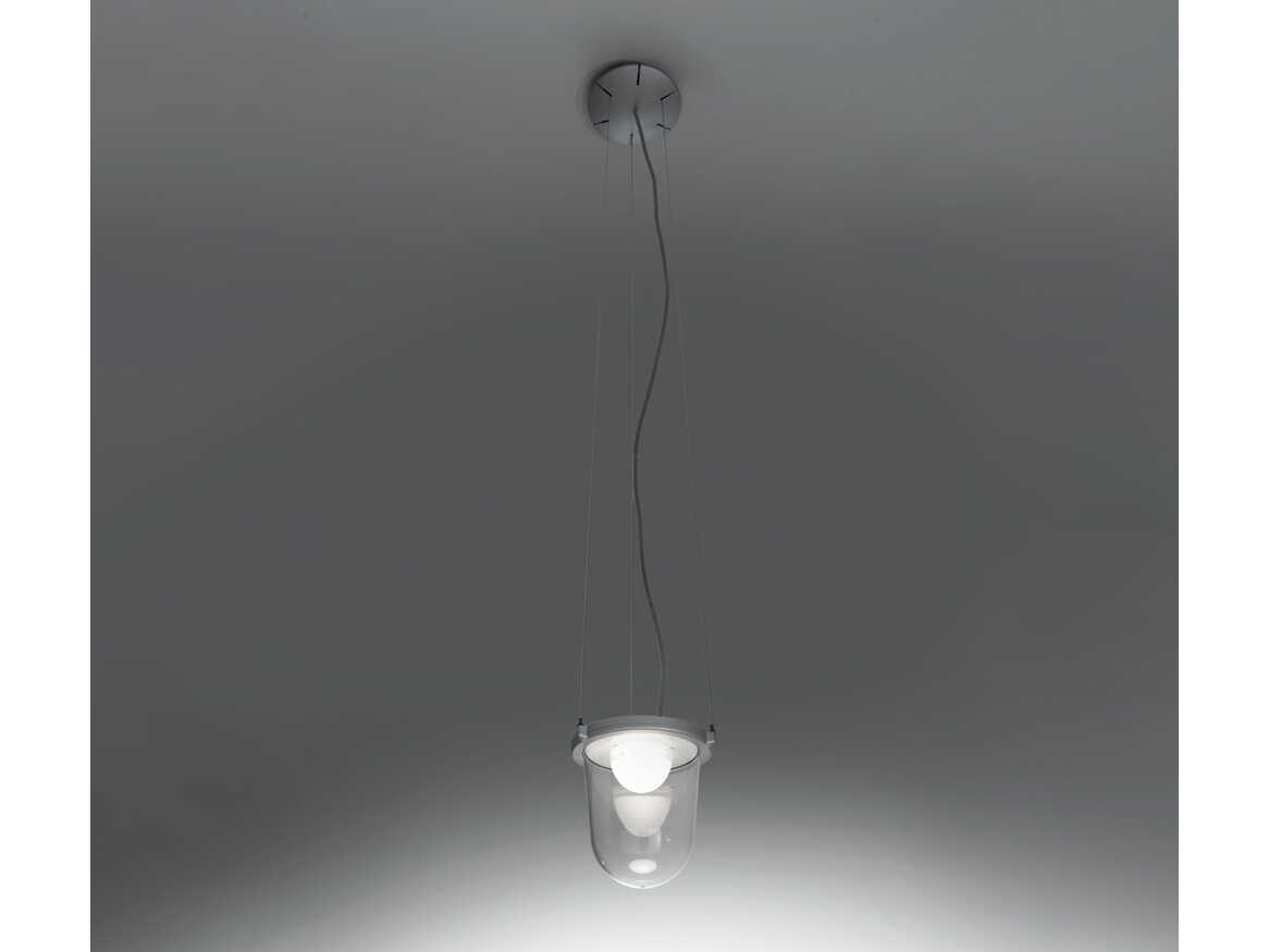 Artemide Tolomeo Outdoor Lantern Hanging Light in Grey
