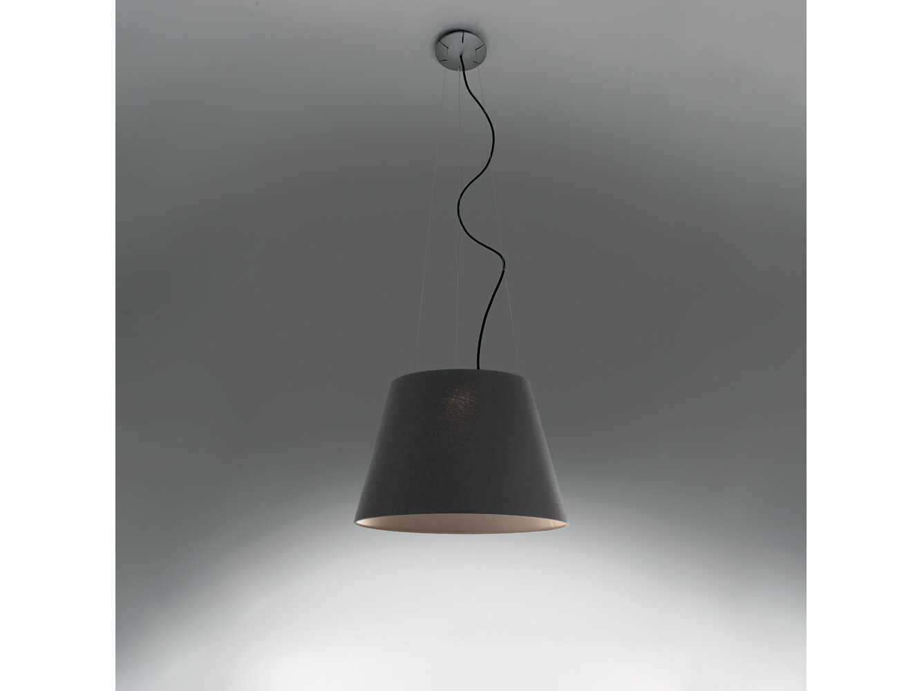 Artemide Tolomeo Mega Outdoor Hanging Light in Black