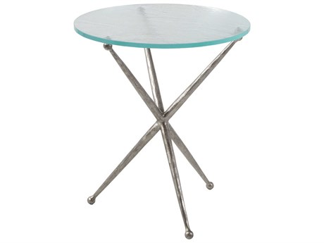 Artistica Signature Designs Round Glass Marcus End Table