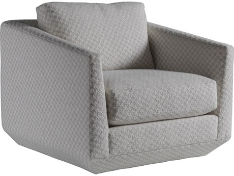 Artistica Upholstery Swivel Gray Accent Chair Veronica