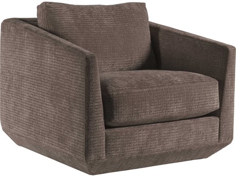Artistica Upholstery Swivel Brown Accent Chair Veronica