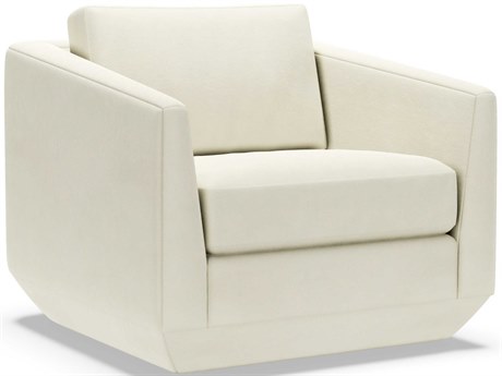 Artistica Upholstery Veronica Swivel White Accent Chair