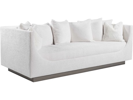 Artistica Upholstery Claudette White Upholstered Sofa