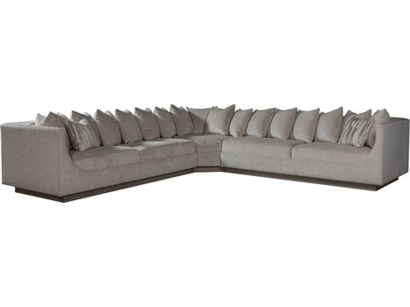 Artistica Upholstery Claudette Gray Upholstered Sectional Sofa