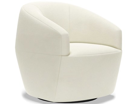 Artistica Upholstery Natalie Swivel White Accent Chair