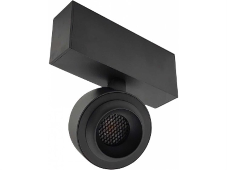 Photos - Chandelier / Lamp Avenue Lighting Magnetix Black Round Slim Spot Light with Honeycomb Diffuser ML4190-BK