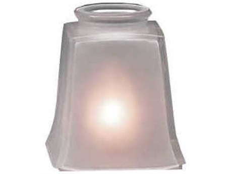 Arroyo Craftsman Frosted Curved Edge Art 2.25" Glass Shade