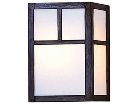 Arroyo Craftsman Mission 1-Light Brown Glass Wall Sconce