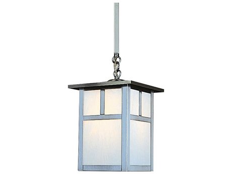 Arroyo Craftsman Mission 1-Light Silver Glass Geometric Mini Pendant
