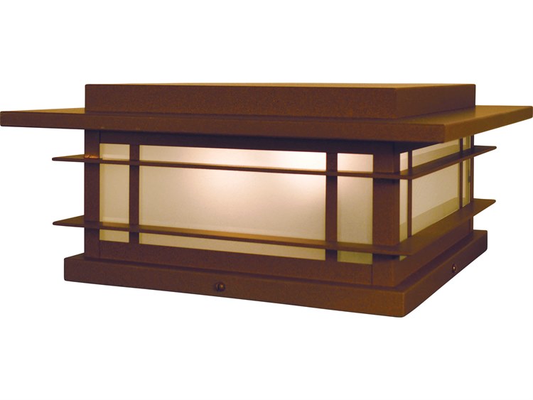 Arroyo Craftsman Oak Park Outdoor Post Light Brown 2