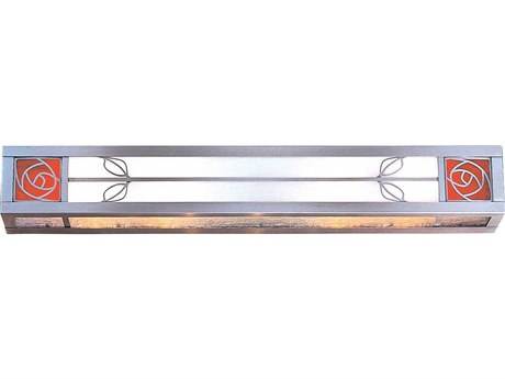 Arroyo Craftsman Saint Clair 4-Light Silver Glass Vanity Light