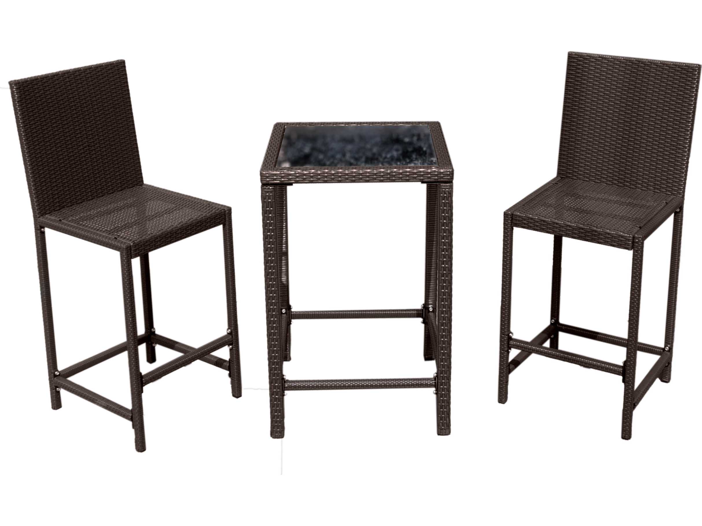 Az Patio Heaters Bar Height Bistro Set, Outdoor Counter Height Bistro Table