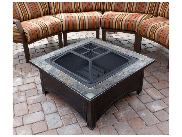 AZ Patio Heaters 36'' Slate Top Wood Burning Firepit AZFT51133D