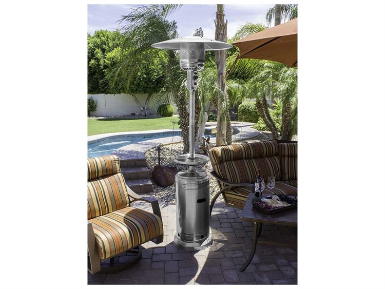 Az Patio Heaters 87 Tall Stainless Steel With Table Hlds01 Bs