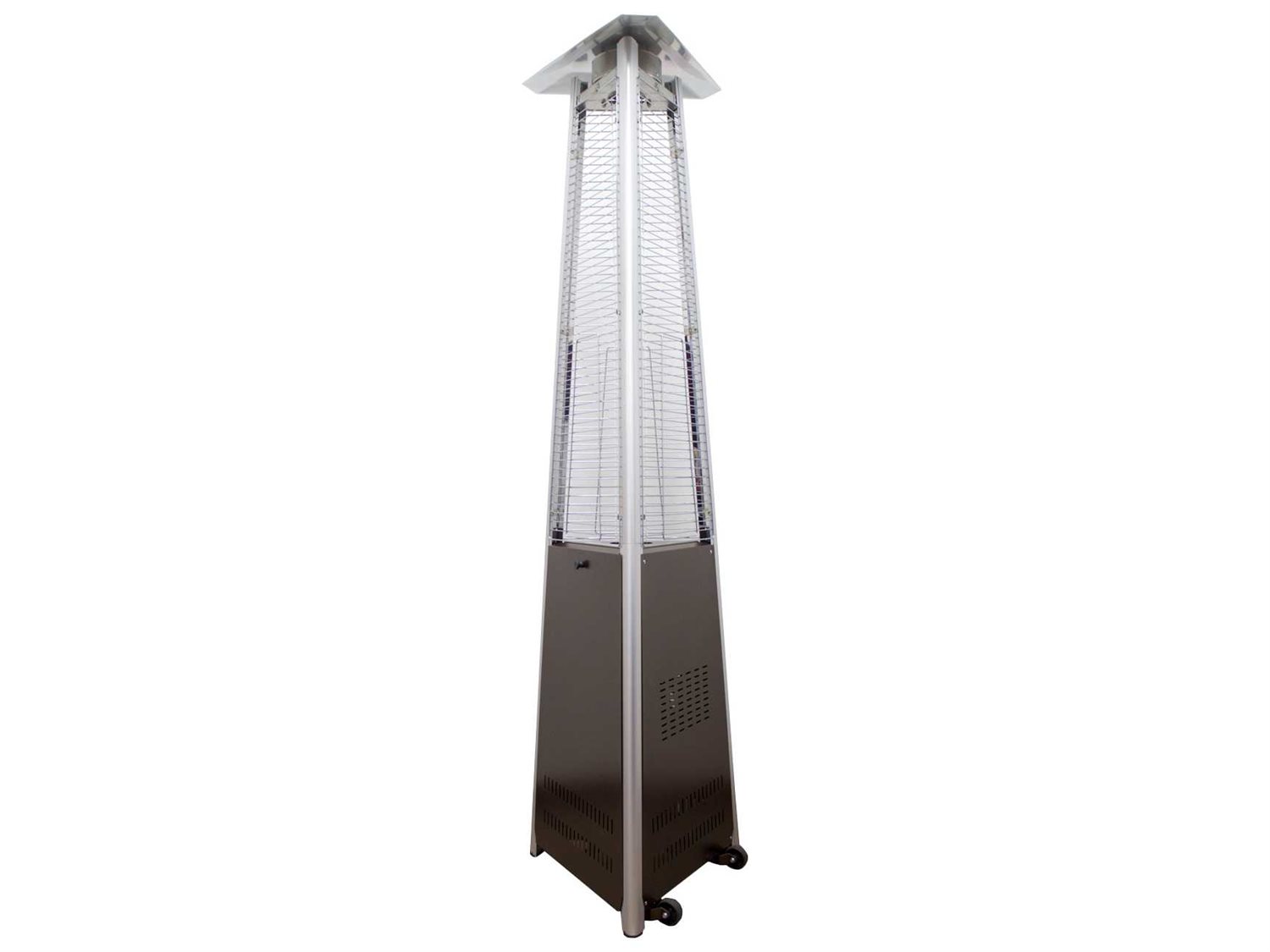 AZ Patio Heaters Commercial Bronze Glass Tube Patio Heater HLDS01CGTHG