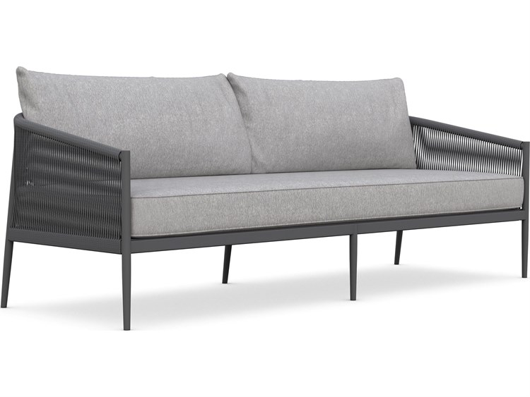 Azzurro Living Catalina Ash All-Weather Rope Sofa with Fog Cushion