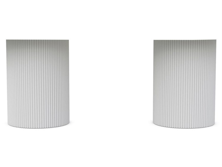 Azzurro Living Palma Matte White Aluminum Dining Table Base