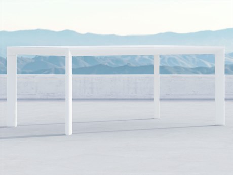 Azzurro Living Porto Matte White Aluminum 72.24''W x 41.93''D Rectangular Dining Table