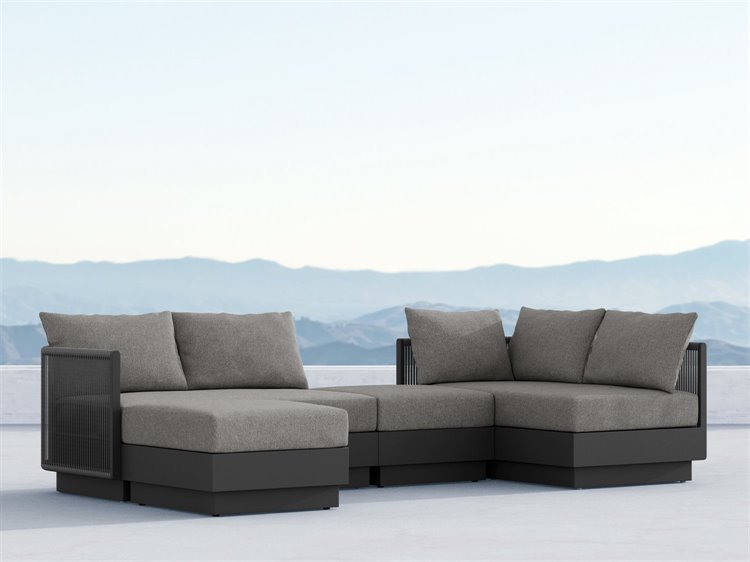 Azzurro Living Porto Ash All-Weather Rope Sectional Lounge Set