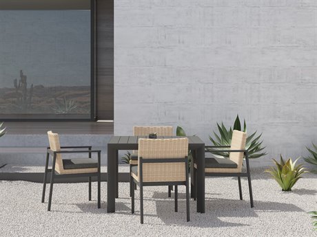 Azzurro Living Terra Natural All-Weather Wicker Dining Set