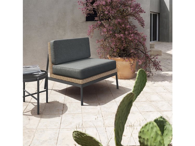 Azzurro Living Terra Natural All-Weather Wicker Outdoor Patio Lounge Set