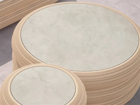 White Dekton 40.50''W x 40.50''D Round Coffee Table