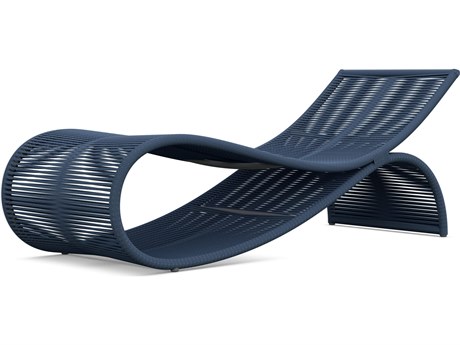 Azzurro Living Wave Deep Royal All-Weather Rope Chaise Lounge