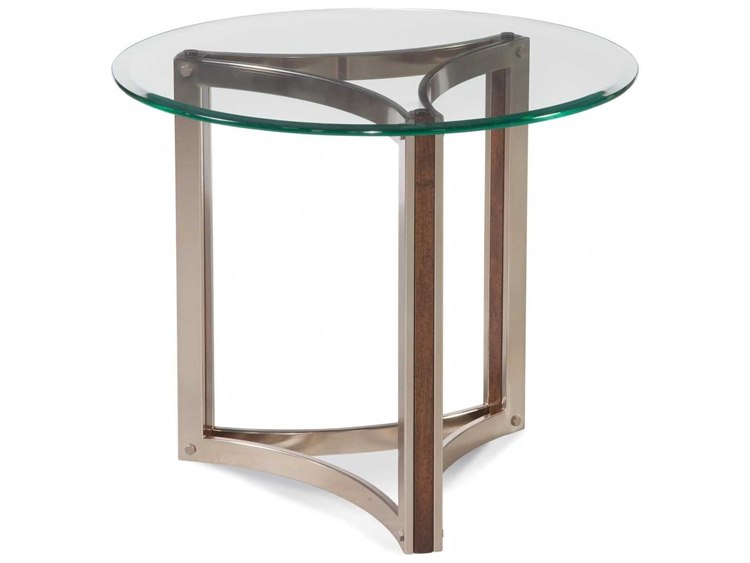 Bassett Mirror Thoroughly Modern Brown 28 Round Cornell End Table Bassett Mirror Thoroughly Modern Brown 28 Round Cornell End Table